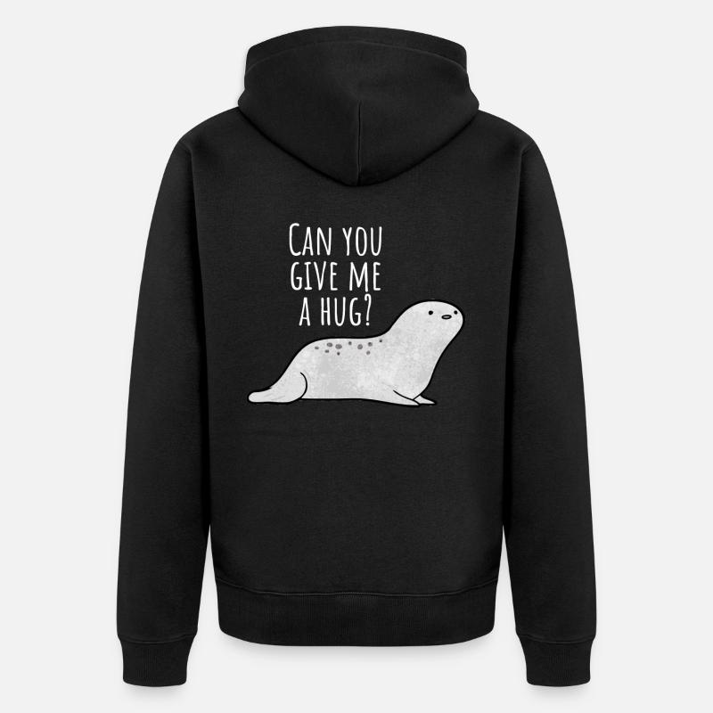 Robbe - Unisex Premium Bio Zip Hoodie - Schwarz
