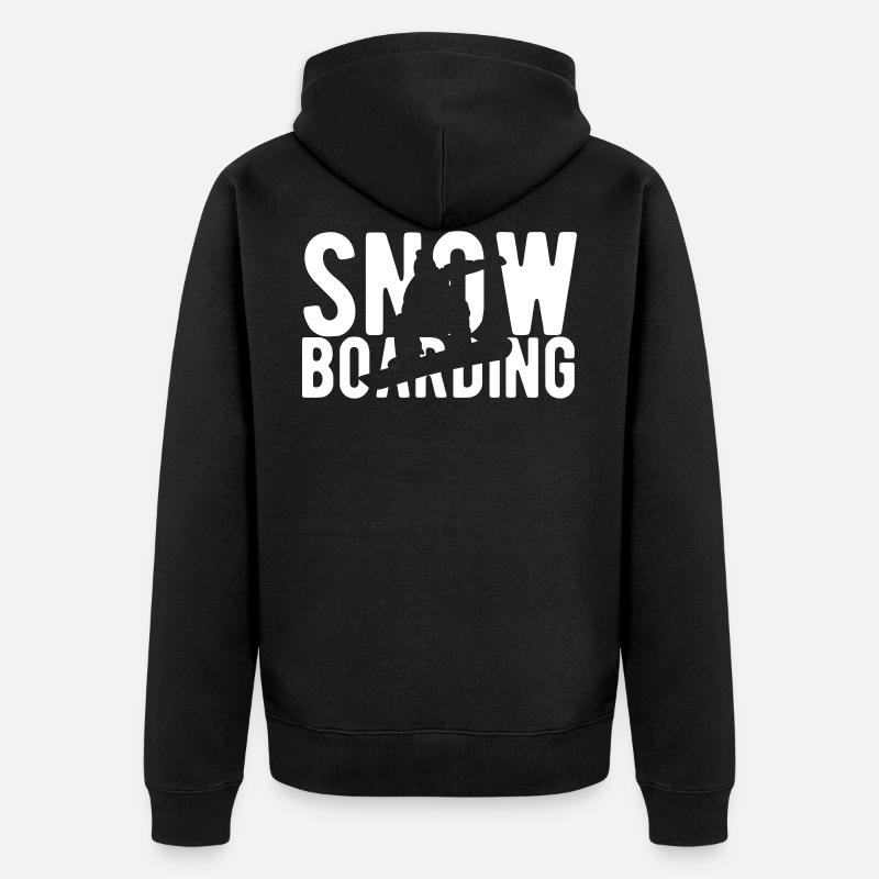 snowboard snowboard - Veste à capuche bio Premium Unisexe - noir