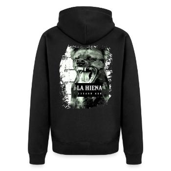 Hyène - Veste à capuche bio Premium Unisexe - noir - Dos - Nico (187cm)