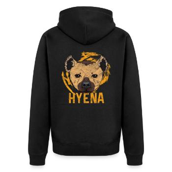 Hyène | hyène - Veste à capuche bio Premium Unisexe - noir - Dos - Nico (187cm)
