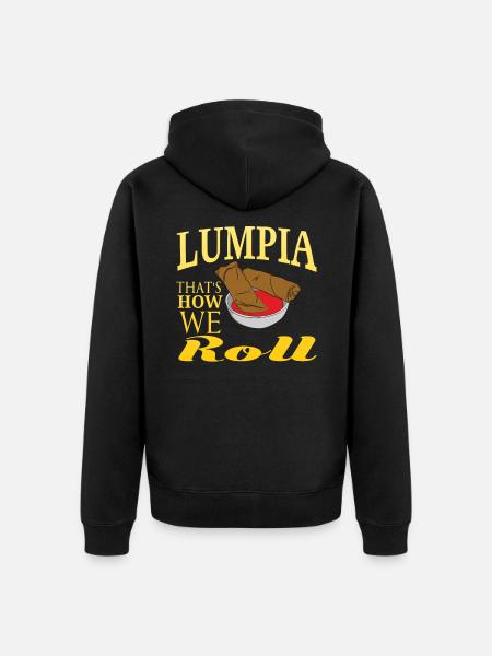 Philippines - Unisex Premium Organic Zip Hoodie - black