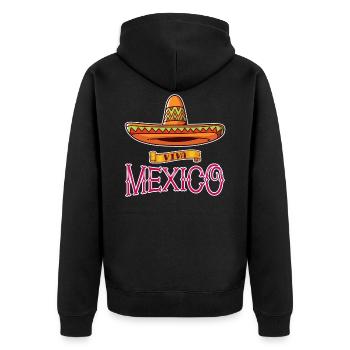 Mexique - Veste à capuche bio Premium Unisexe - noir - Dos - Nico (187cm)