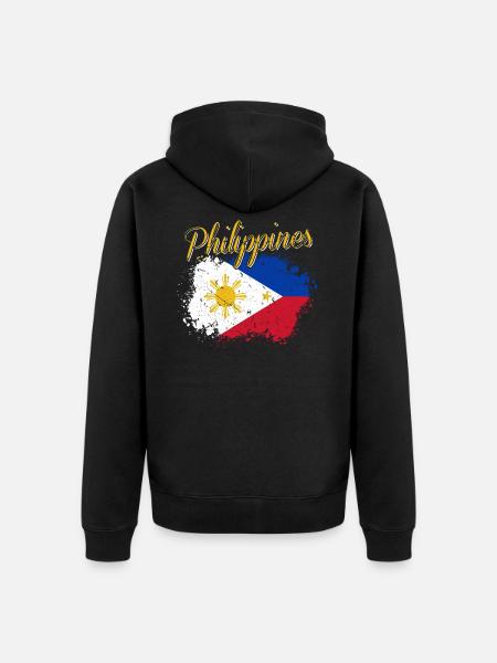 Philippines Philippine - Veste à capuche bio Premium Unisexe - noir