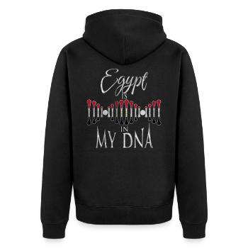 Egypte maison - Veste à capuche bio Premium Unisexe - noir - Dos - Nico (187cm)