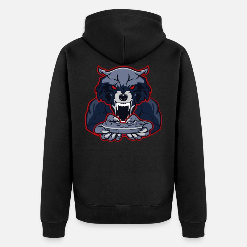 Endgegner Multigaming Clan - Unisex Premium Bio Zip Hoodie - Schwarz