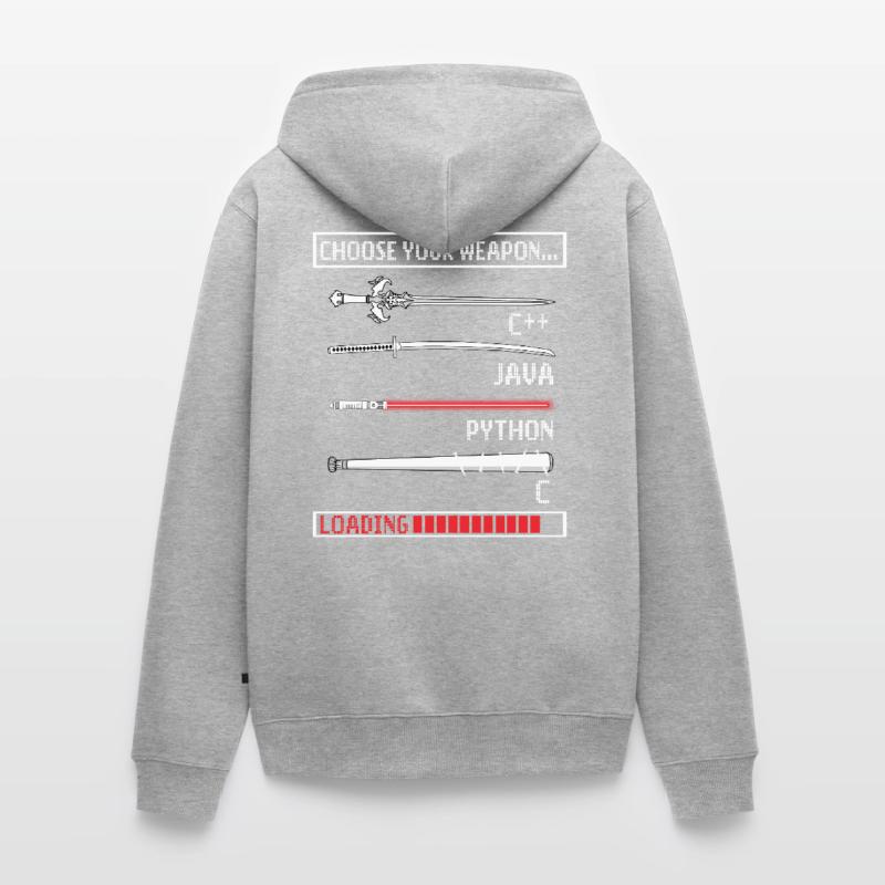 Programmeur cadeau Java C programmation Veste à capuche bio Premium Unisexe