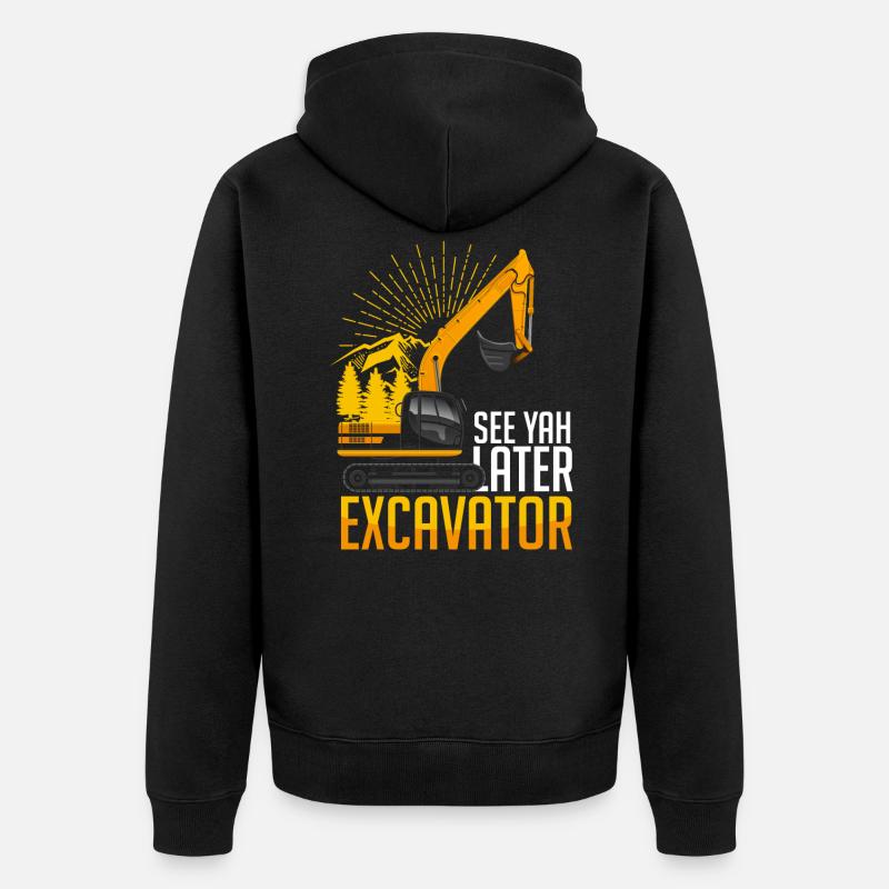 Bagger - Unisex Premium Bio Zip Hoodie - Schwarz