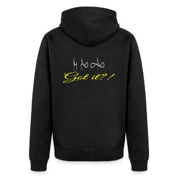 Conductor Orchestra - Unisex Premium Organic Zip Hoodie - black - Back - Nico (187cm)