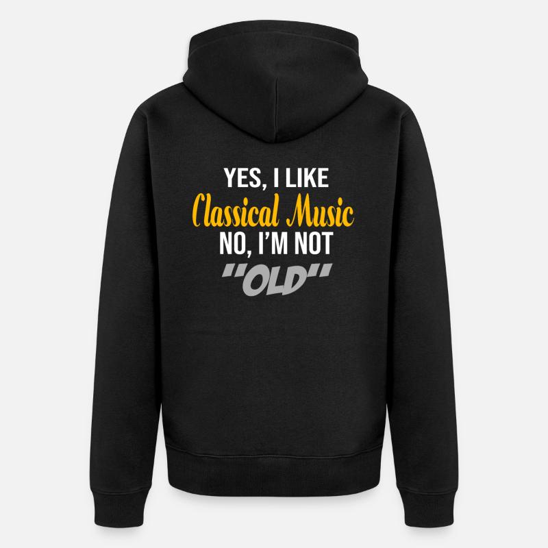 Musique classique - Veste à capuche bio Premium Unisexe - noir