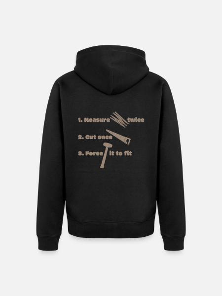 Carpenter crafts - Unisex Premium Organic Zip Hoodie - black