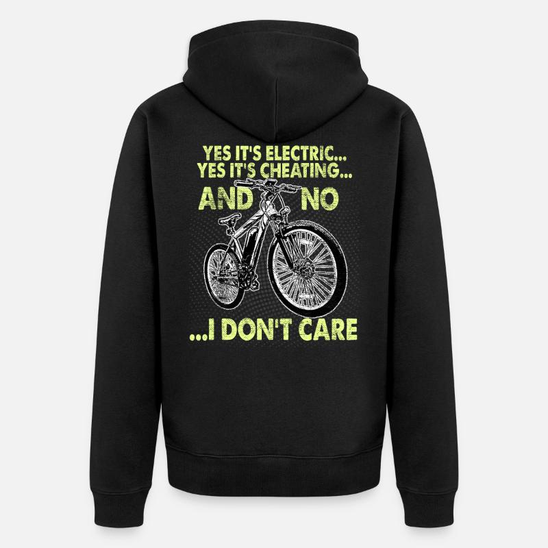Vélo Ebike Pedlec - Veste à capuche bio Premium Unisexe - noir
