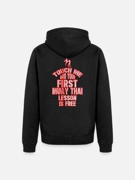 Muay Thai lessons - Unisex Premium Organic Zip Hoodie - black