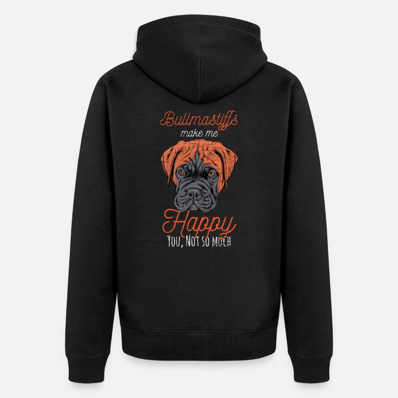 Bullmastiff - Veste à capuche bio Premium Unisexe - noir