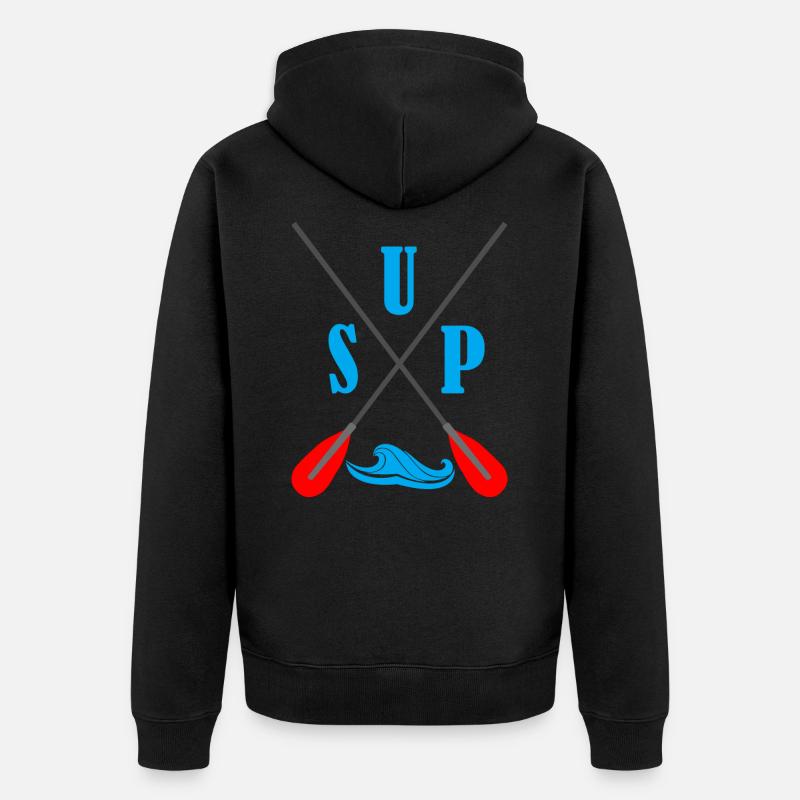 Stand Up Paddle Paddle - Veste à capuche bio Premium Unisexe - noir