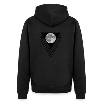 Lune Lune - Veste à capuche bio Premium Unisexe - noir - Dos - Nico (187cm)