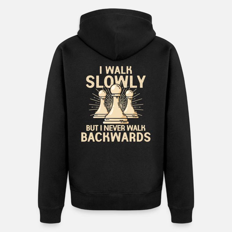 échecs - Veste à capuche bio Premium Unisexe - noir