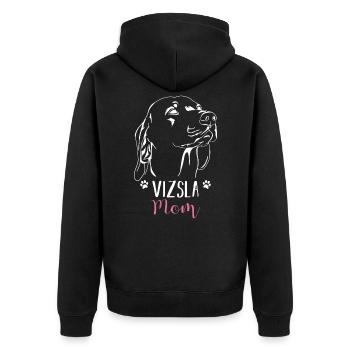 Vizsla Mom Mère de chien - Veste à capuche bio Premium Unisexe - noir - Dos - Nico (187cm)