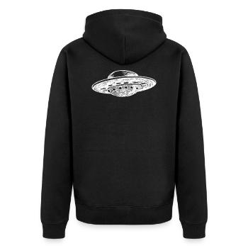 OVNI - Veste à capuche bio Premium Unisexe - noir - Dos - Nico (187cm)