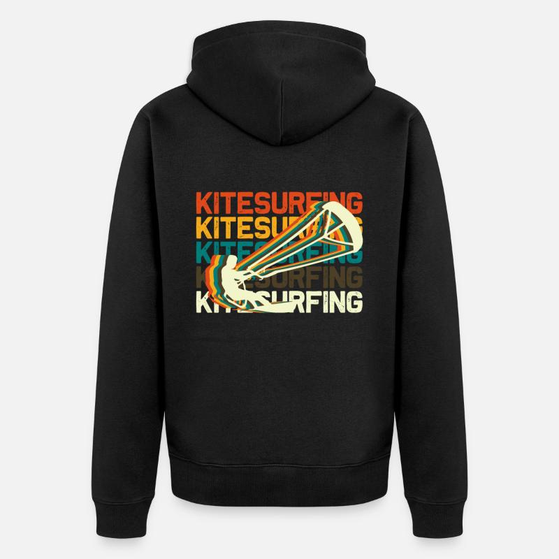 Kitesurf Kitesurf - Veste à capuche bio Premium Unisexe - noir