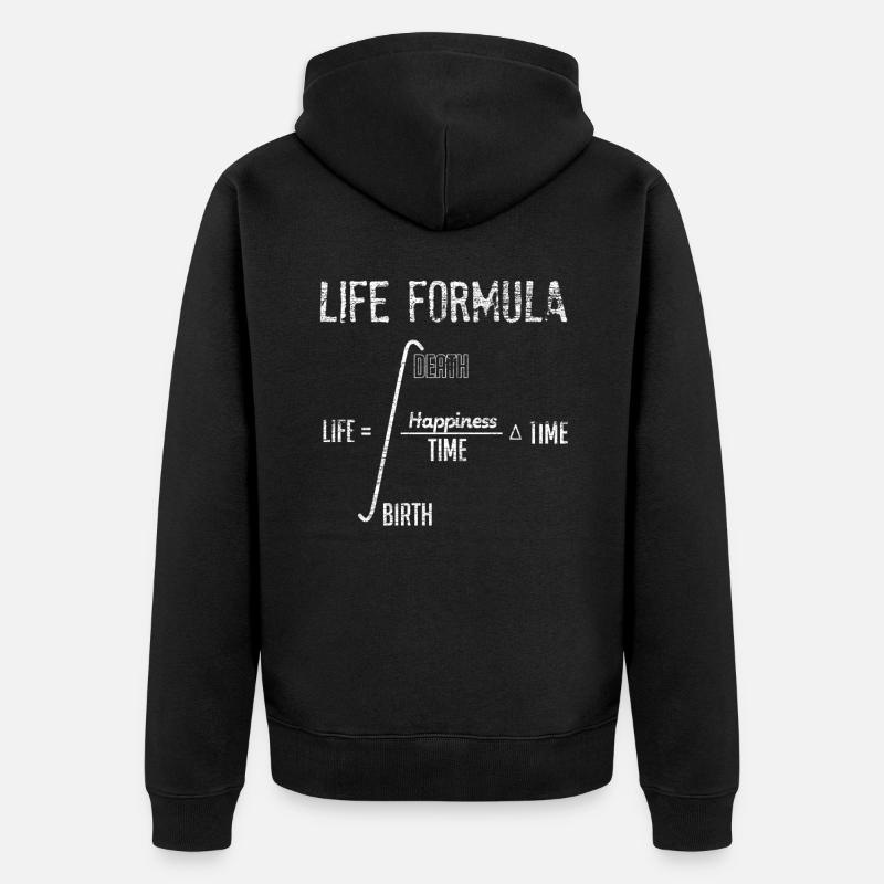 Formule physique - Veste à capuche bio Premium Unisexe - noir