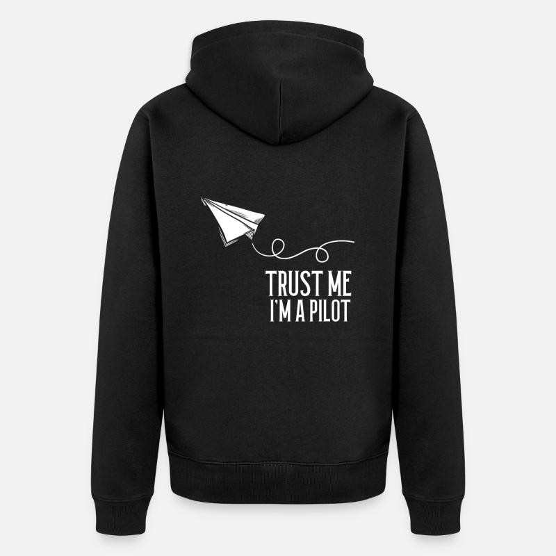 pilote - Veste à capuche bio Premium Unisexe - noir