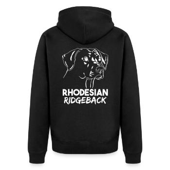 Rhodesian Ridgeback - Veste à capuche bio Premium Unisexe - noir - Dos - Nico (187cm)