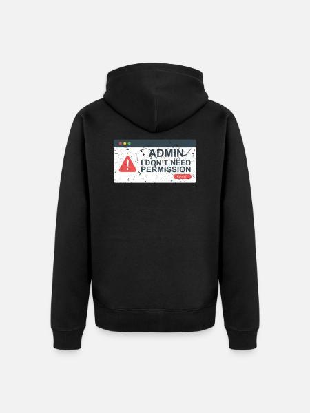 Computer Scientist Computer - Unisex Premium Organic Zip Hoodie - black