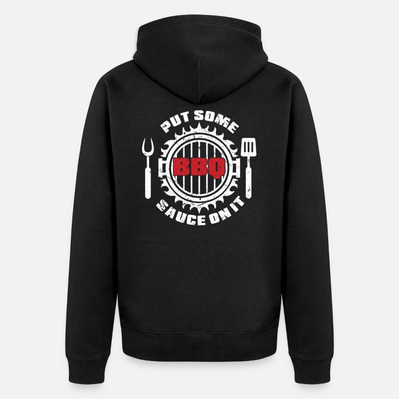 Sauce barbecue - Veste à capuche bio Premium Unisexe - noir