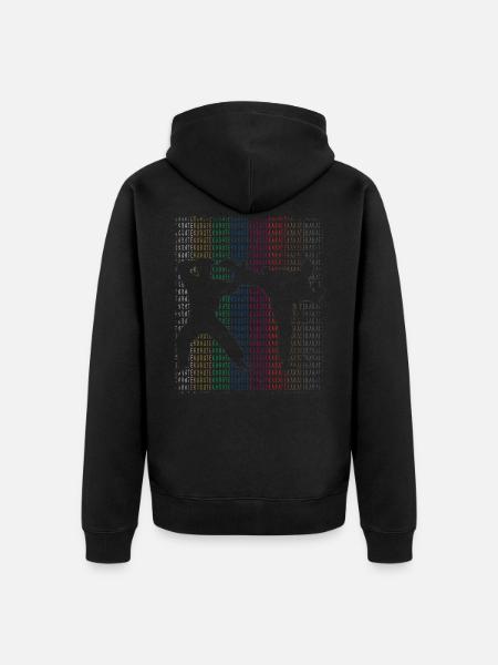 Karate fitness - Unisex Premium Organic Zip Hoodie - black