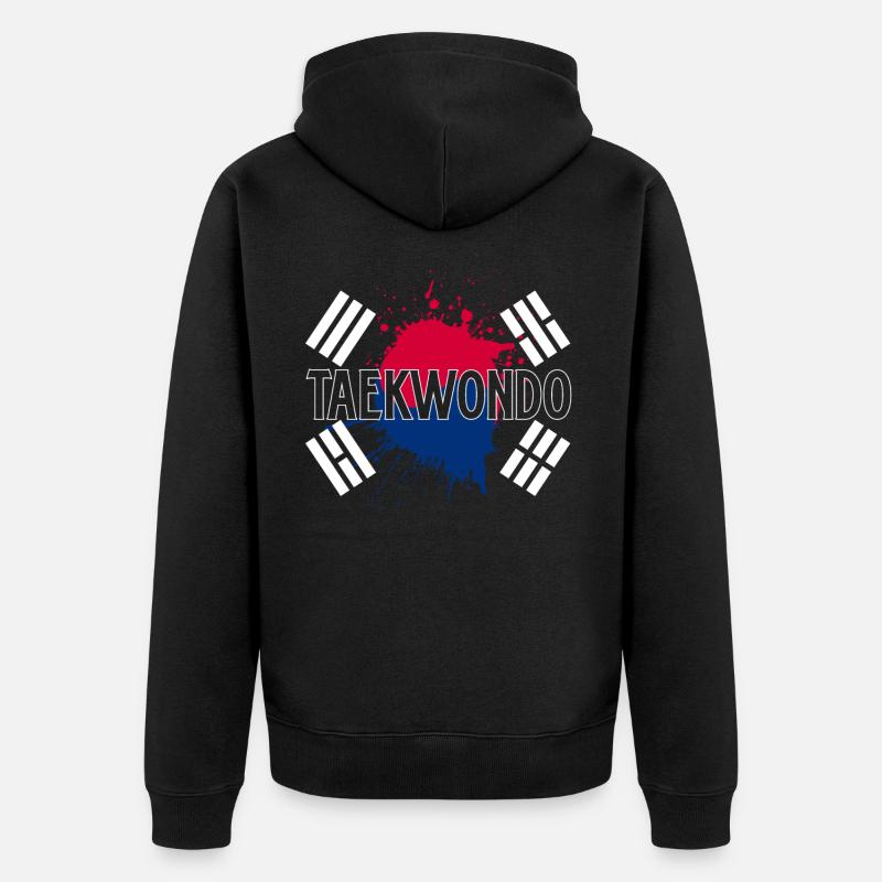 Taekwondo - Veste à capuche bio Premium Unisexe - noir