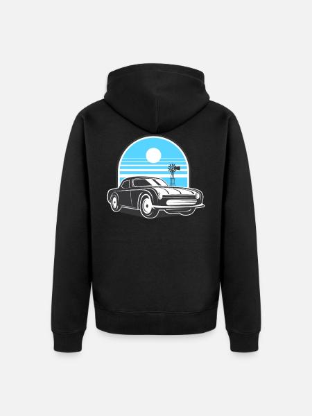 Classic Car - Unisex Premium Organic Zip Hoodie - black