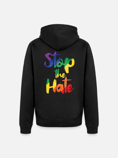 LGBT - Unisex Premium Bio Zip Hoodie - Schwarz