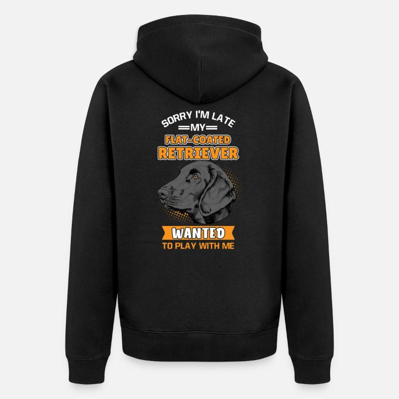 Extracteurs à revêtement plat - Veste à capuche bio Premium Unisexe - noir