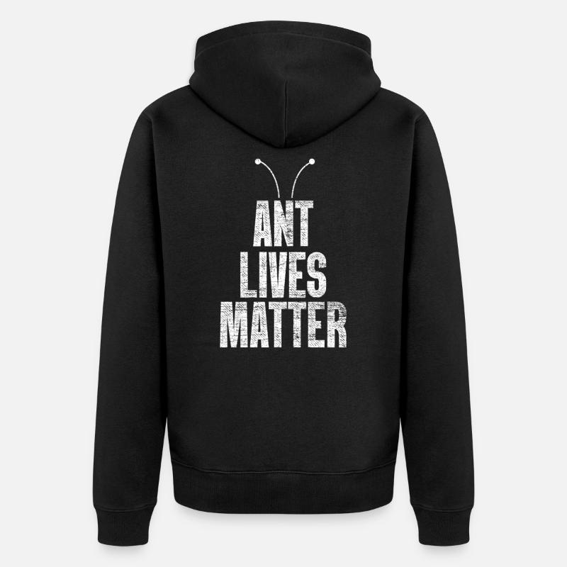 fourmi - Veste à capuche bio Premium Unisexe - noir