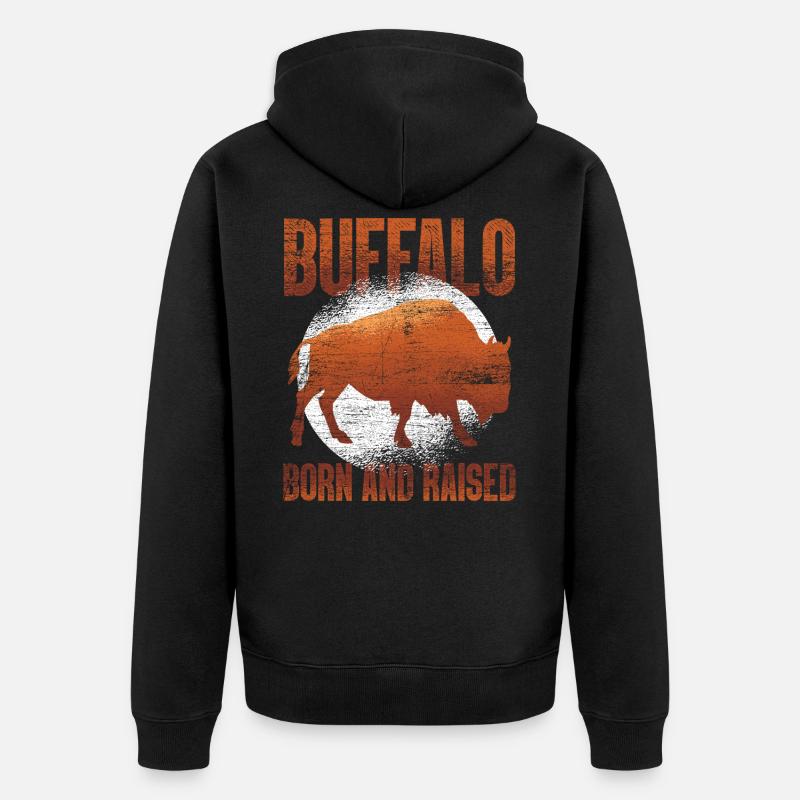 buffle - Veste à capuche bio Premium Unisexe - noir