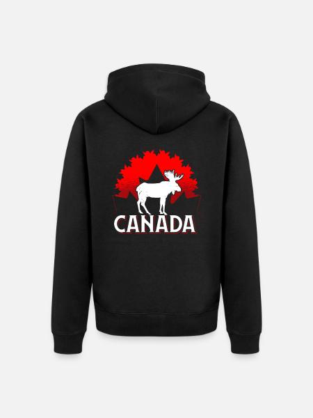 Canada - Unisex Premium Organic Zip Hoodie - black