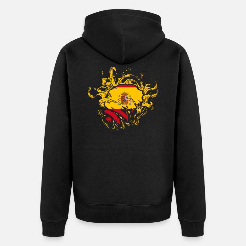 Espagne - Veste à capuche bio Premium Unisexe - noir