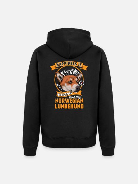 Norska Lundehund Norska Lundehund - Ekologisk premiumluvjack unisex - svart