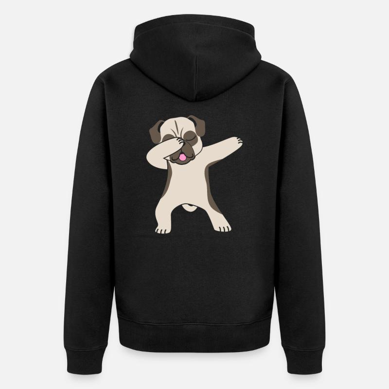 chien - Veste à capuche bio Premium Unisexe - noir
