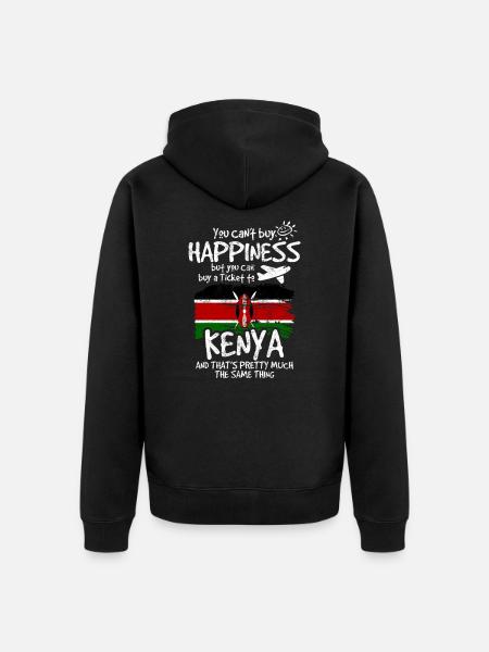 Kenya - Veste à capuche bio Premium Unisexe - noir