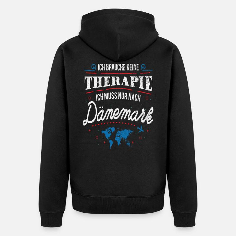 Danemark - Veste à capuche bio Premium Unisexe - noir