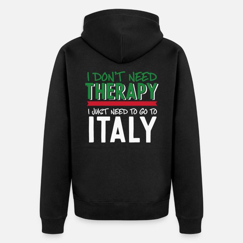 Italie - Veste à capuche bio Premium Unisexe - noir