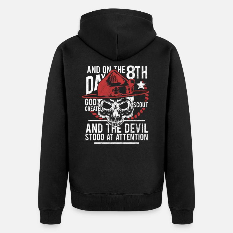 scout - Veste à capuche bio Premium Unisexe - noir