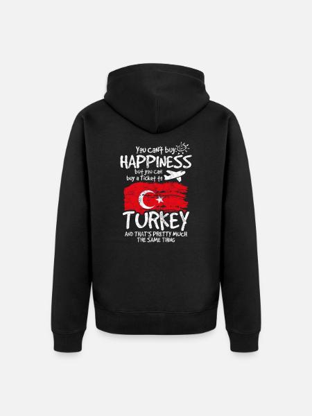 Turquie - Veste à capuche bio Premium Unisexe - noir