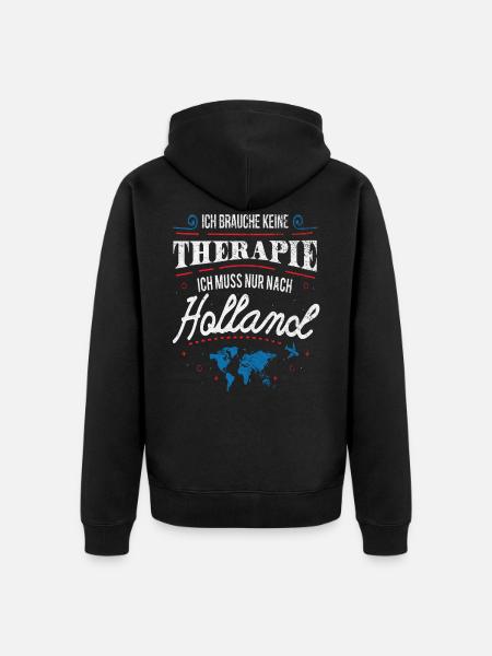 Holland - Unisex Premium Organic Zip Hoodie - black