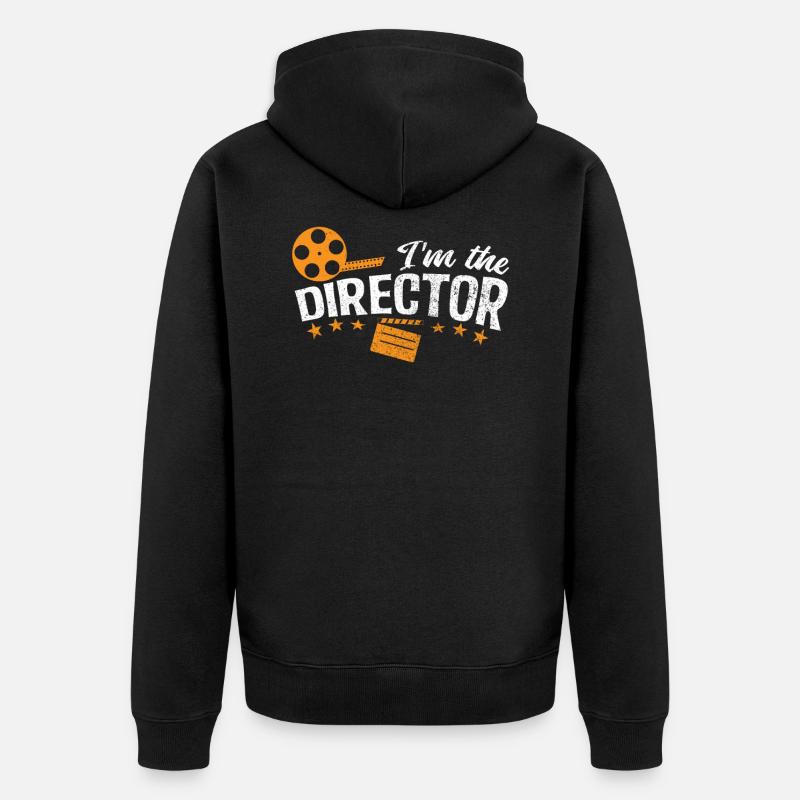 Caméra rétro - Veste à capuche bio Premium Unisexe - noir