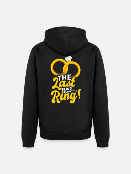 Bachelor - Unisex Premium Organic Zip Hoodie - black