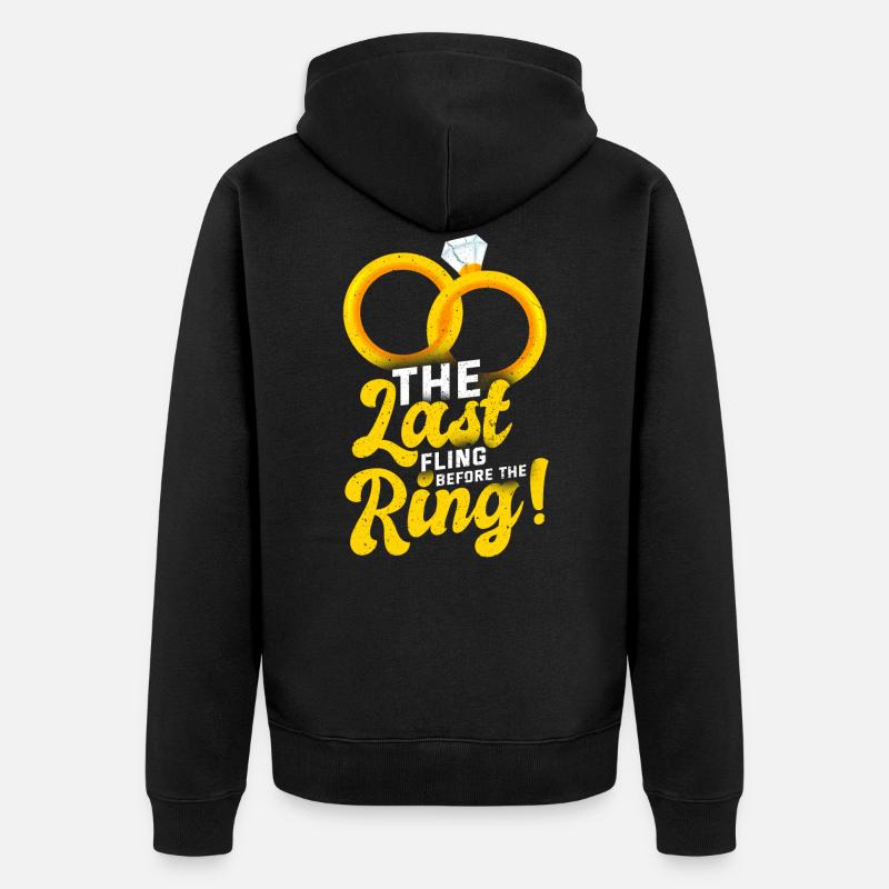 célibataire - Veste à capuche bio Premium Unisexe - noir