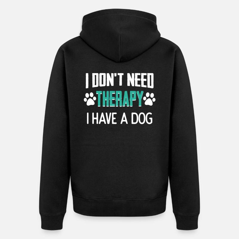 chien - Veste à capuche bio Premium Unisexe - noir