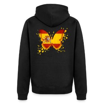 Drapeau Espagne - Veste à capuche bio Premium Unisexe - noir - Dos - Nico (187cm)